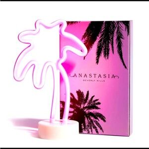 NWT NIB Anastasia Beverly Hills Neon Pink Makeup Light Lamp lashes brows face